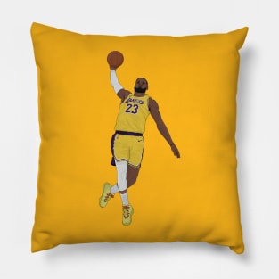 Lebron James digital illustration Pillow