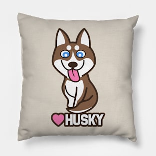 Love Husky Pillow