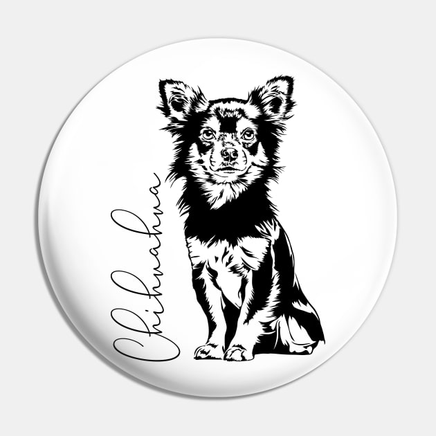 Chihuahua dog portrait Pin by wilsigns
