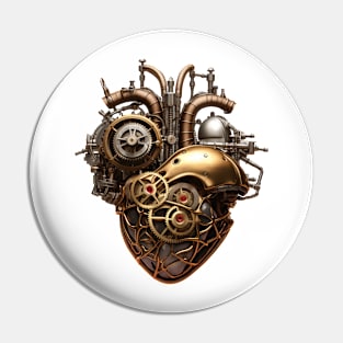 Steampunk Heart Pin