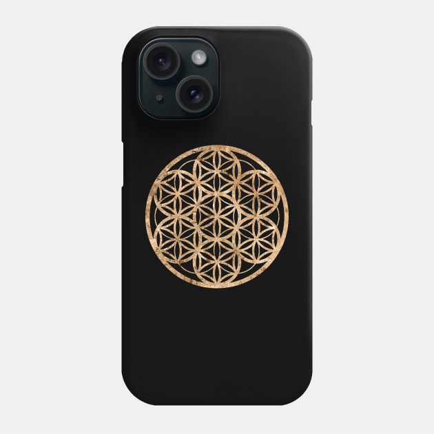 Gold Geometric Glyph Mandala Sigil Rune Sign Seal  -  233 Phone Case by Holy Rock Design