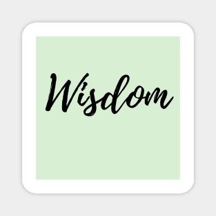 Wisdom - Mint Background Positive Affirmation Magnet
