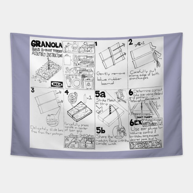 IKEA ASSEMBLY INSTRUCTIONS: Granola Bar B-day Cake Tapestry by Noah Monroe