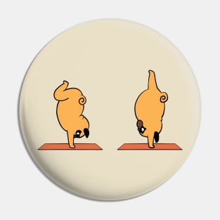 Pug Yoga Handstand Pin