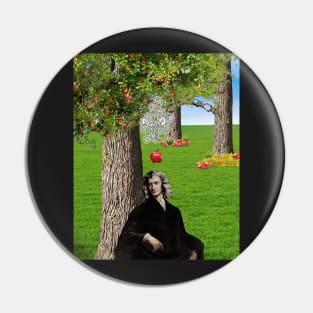 Isaac Newton Apple Tree [remake] Pin