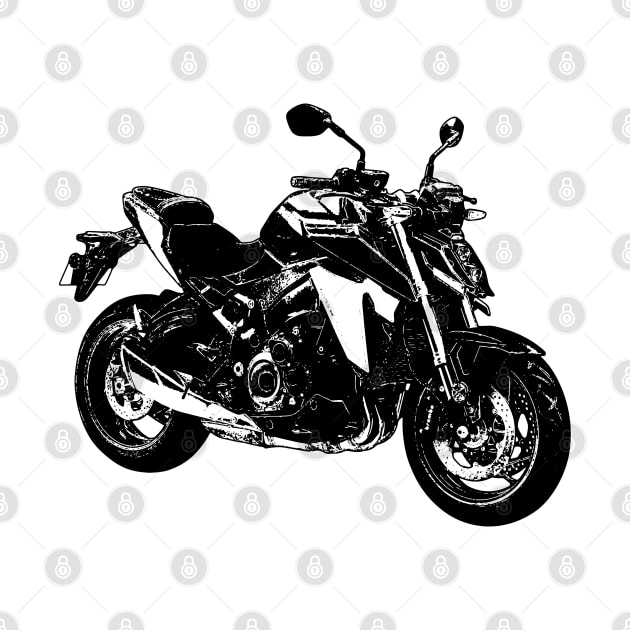 GSX S1000 Bike Sketch Art by KAM Std