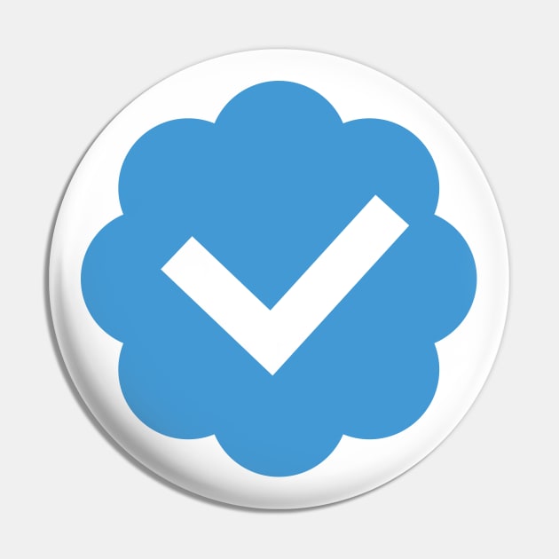 Verified Twitter Blue Check Pin by bembureda