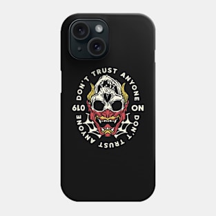 rock skull terror - dont trust anyone Phone Case