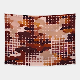 HieroThyme Greenleaf Crimson camouflage C0001-e Tapestry