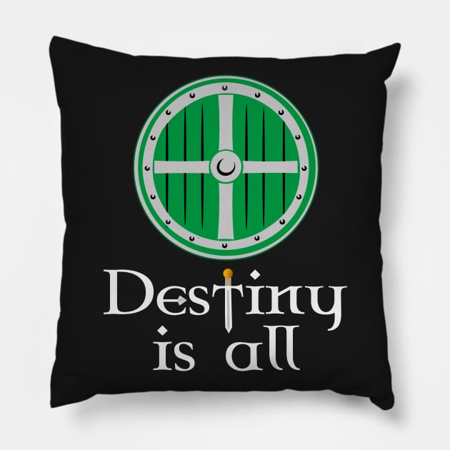 Destiny is All The Last Kingdom Uthred's Sword Serpent Breath Pillow by vikki182@hotmail.co.uk