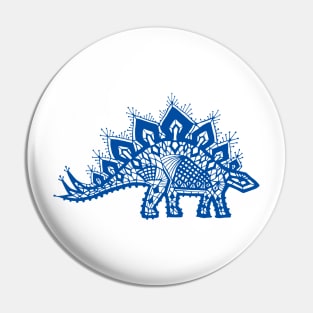 Stegosaurus Lace - Blue Pin