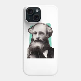 Scottish Mathematician James Clerk Maxwell illustration Phone Case