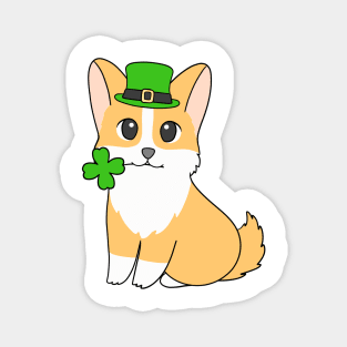 St Patrick Corgi Magnet