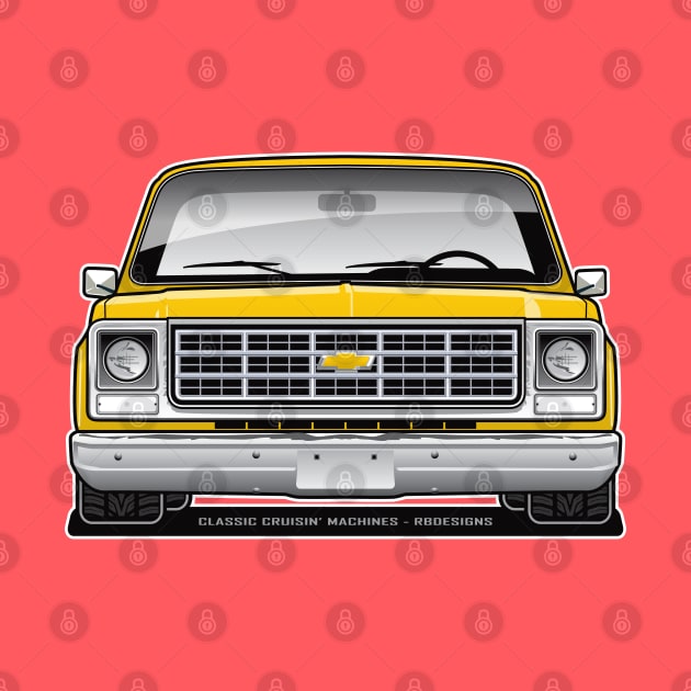 1979 Squarebody Chevrolet C10 Blazer Suburban T-Shirt by RBDesigns