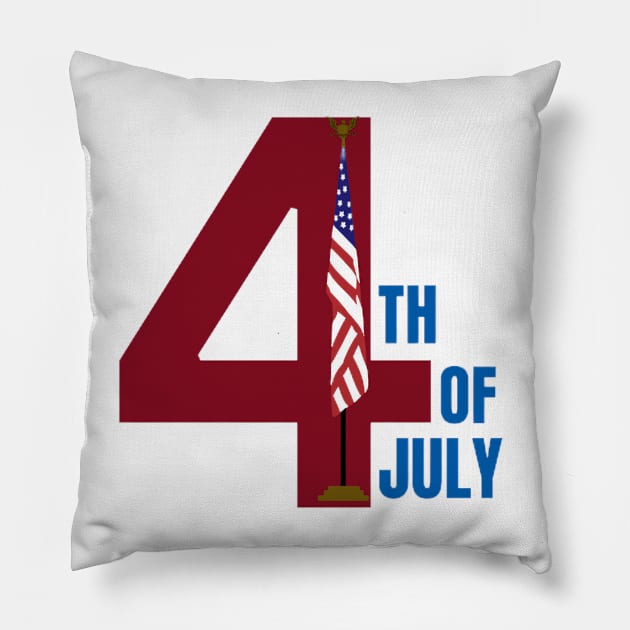 4th Of July Pillow by LAMCREART