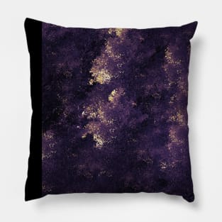 Violet Sunset Forest Scenic View Pillow