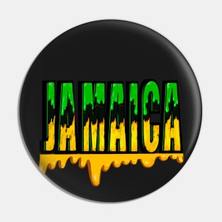 Jamaican Flag colors Jamaicans Jamaica Pin