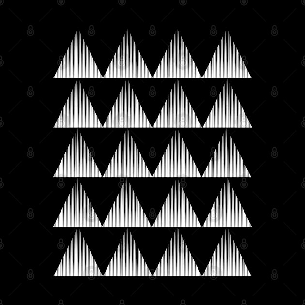 Pattern of Black and White Triangles by yayor