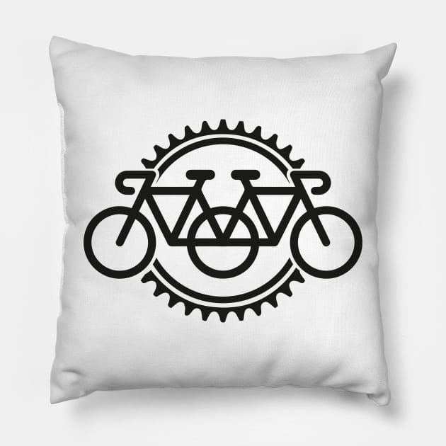 bike icon Pillow by manuvila