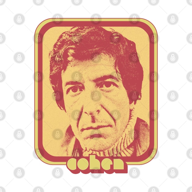 Leonard Cohen / Original Retro Fan Art Design by DankFutura