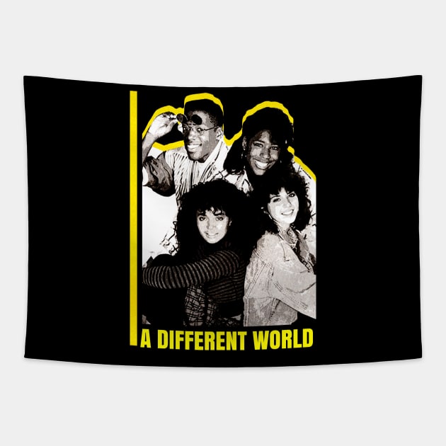 a different world Tapestry by Collage Collective Berlin