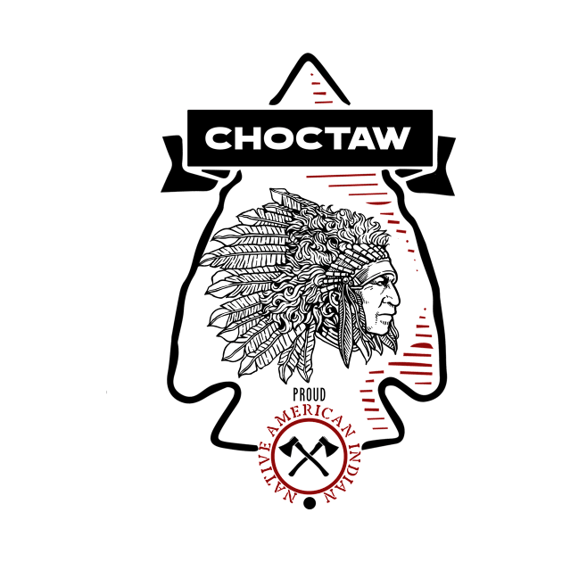 Choctaw Tribe Native American Indian Proud Retro Arrow by The Dirty Gringo