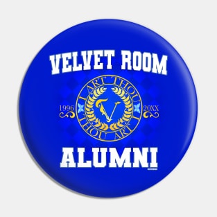 Checkered Velvet Room Alumni - Persona Varisty Pin