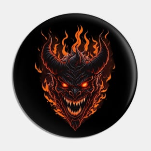 Halloween  demon shirt Pin