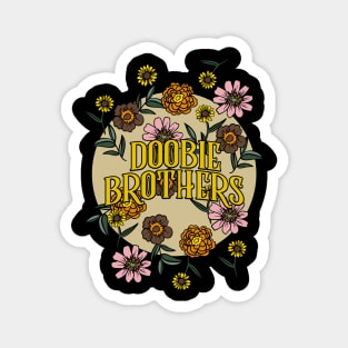 Doobie Brothers Name Personalized Flower Retro Floral 80s 90s Name Style Magnet