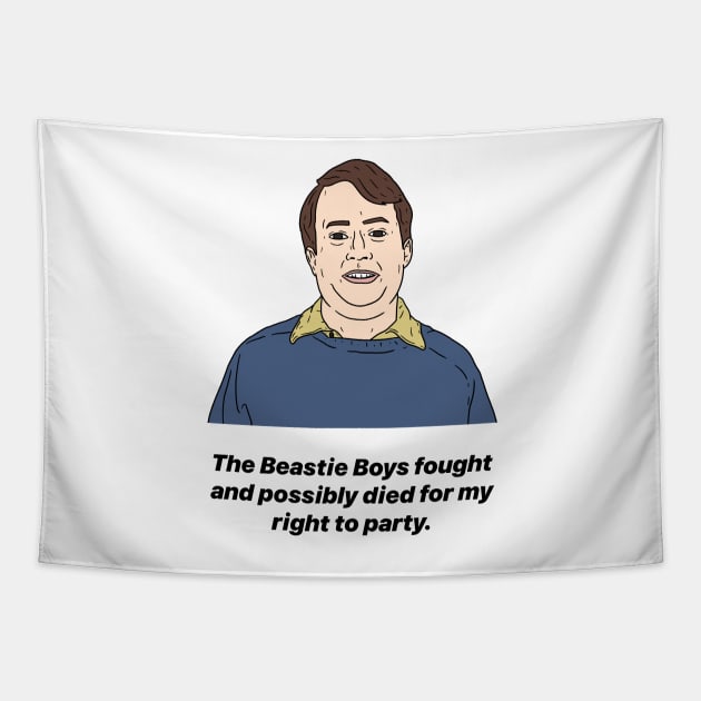 MARK CORRIGAN | RIGHT TO PARTY Tapestry by tommytyrer