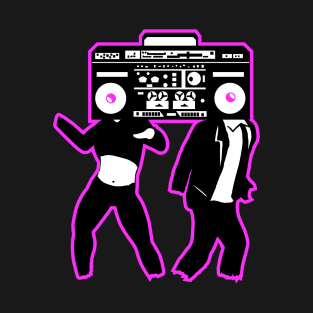 Dancing with boombox. T-Shirt