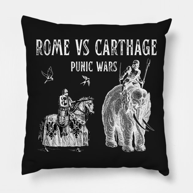 Punic Wars Rome Vs Carthage Pillow by soulfulprintss8