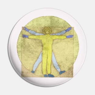 Vitruvian man during pandemia Pin