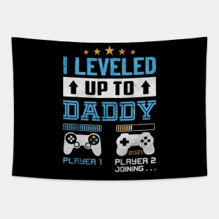 leveled Up to Daddy Tapestry