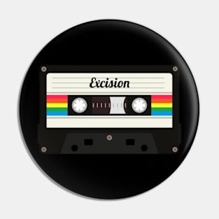 Excision / Cassette Tape Style Pin