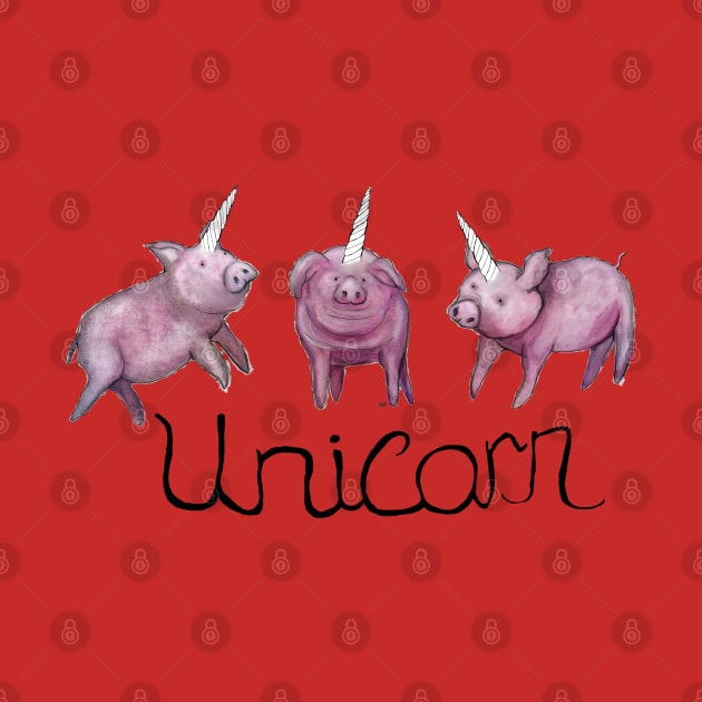 Unicorn Pigs by msmart