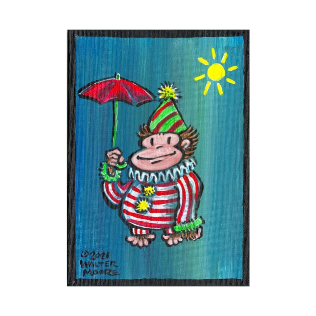 Umbrella Clown Ape 011 by WalterMoore