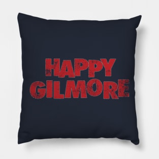 Happy Gilmore Retro Typography Design Pillow