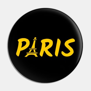 Paris yellow Pin