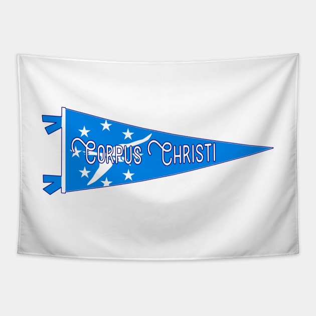 Corpus Christi Flag Pennant Tapestry by zsonn