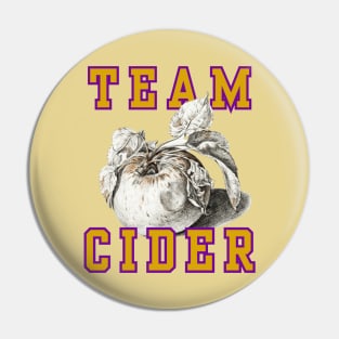 Team Cider! Classic Purple and Gold Style Pin