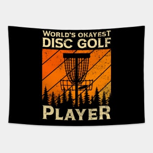 World's Okayest Disc Golf Player Tapestry