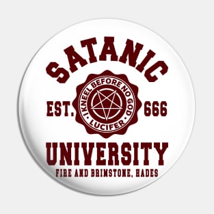 SATANIC UNIVERSITY - SATANISM OCCULT Pin