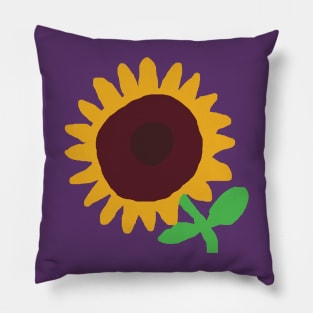 Minimal Artsy Sun Flower Pillow