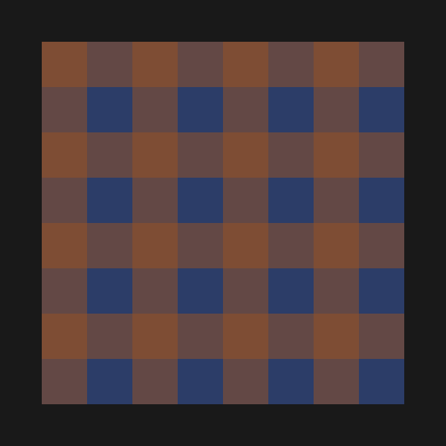 Little Critter Plaid - Navy and Brown by A2Gretchen