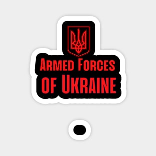 Armed Forces of Ukraine  Trident Black Red Classic Colour Magnet