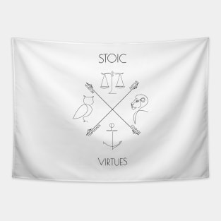 Stoic Cardinal Virtues Tapestry