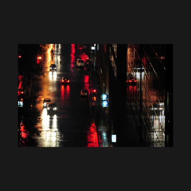 Montreal, night, rain. by rollier