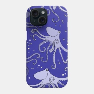 happy octopus violet Phone Case
