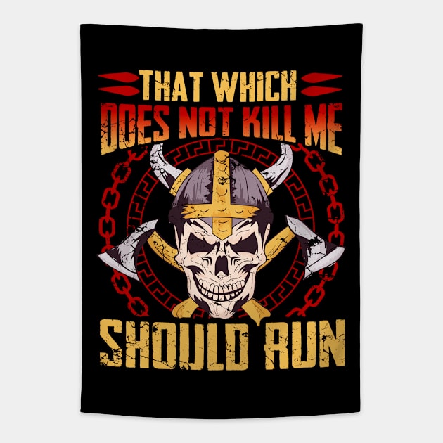 Vikings Funny Quotes Viking Humor Tapestry by E